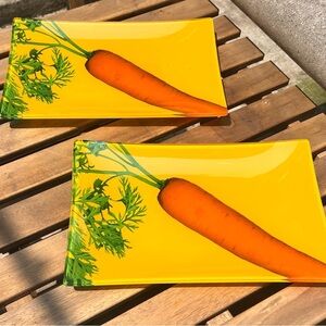 Glass Trays - Set of 2